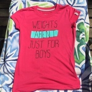 REEBOK WEIGHT LIFTING WORKOUT STATEMENT SHIRT XS